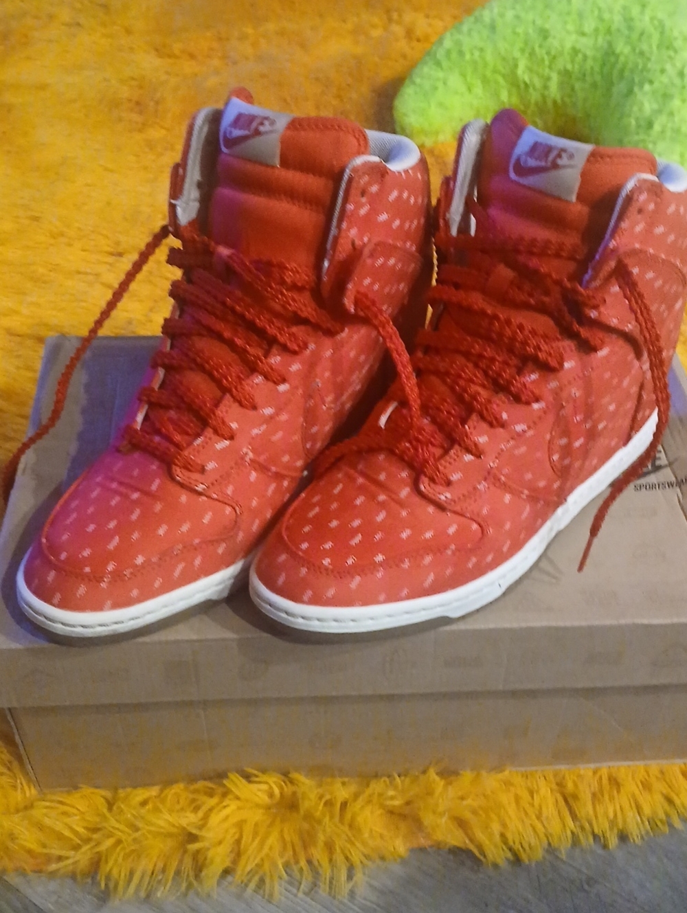 Nike Women’s Red High-Top Sneakers